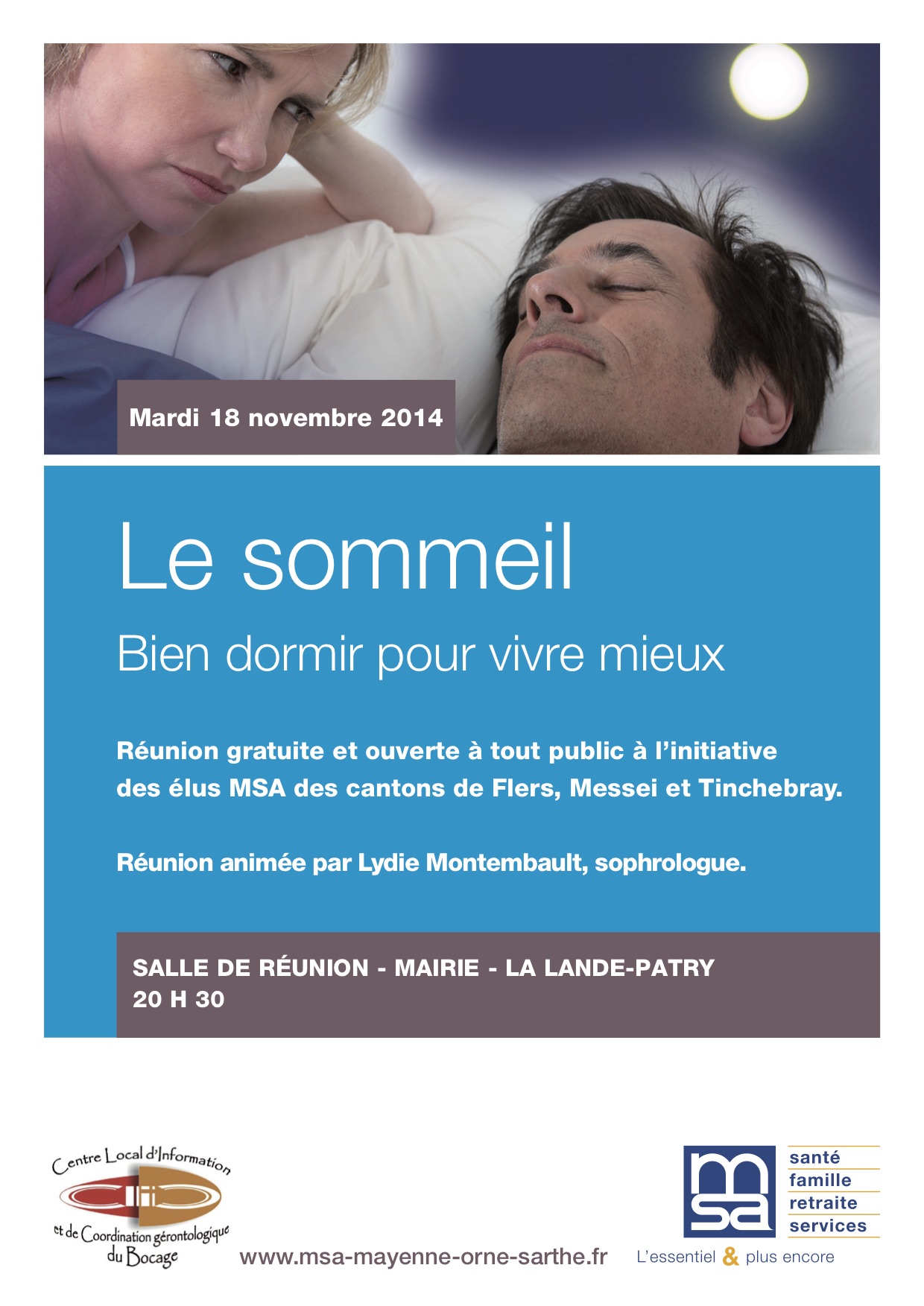 Réunion d'information sur le sommeil